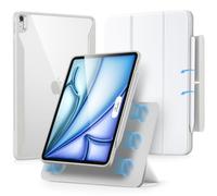 ESR Coque pour iPad Air 11 Pouces, iPad Air 5e/4e, Blanc | Couverture Magnétique Amovible, Mode Portrait/Paysage, Support Pencil Pro/USB-C, Série Rebound 360