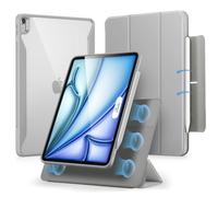 ESR Coque pour iPad Air 11 Pouces, iPad Air 5e/4e, Gris | Couverture Magnétique Amovible, Mode Portrait/Paysage, Support Pencil Pro/USB-C, Série Rebound 360