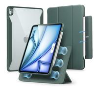 ESR Coque pour iPad Air 11 Pouces, iPad Air 5e/4e, Vert | Couverture Magnétique Amovible, Mode Portrait/Paysage, Support Pencil Pro/USB-C, Série Rebound 360