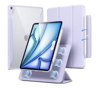 ESR Coque pour iPad Air 11 Pouces, iPad Air 5e/4e, Violettes | Couverture Magnétique Amovible, Mode Portrait/Paysage, Support Pencil Pro/USB-C, Série Rebound 360