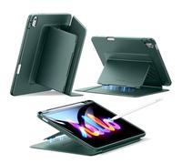 ESR Coque pour iPad Air 11 Pouces M3/M2 (2025/2024), iPad Air 5e/4e Génération (2022/2020), Coque à Support Vertical, Angles de Support Multiples, Ultra-Stable avec Porte-Stylet, Série Flip, Vert