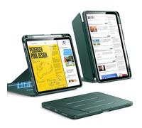 ESR Coque pour iPad Air 11 Pouces M4/M3/M2 (2026/2025/2024) & 5e/4e (2022/2020, 10.9 Pouces), Coque à Support Vertical, Angles de Support Multiples, Ultra-Stable avec Porte-Stylet, Série Flip, Vert