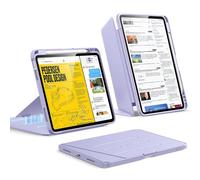 ESR Coque pour iPad Air 11 Pouces M4/M3/M2(2026/2025/2024) & 5e/4e(2022/2020, 10.9 Pouces), Coque à Support Vertical, Angles de Support Multiples, Ultra-Stable avec Porte-Stylet, Série Flip, Violettes