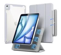 ESR Coque pour iPad Air 11 Pouces M4/M3/M2 (2026/2025/2024), iPad Air 5e/4e(2022/2020), Couverture Magnétique Amovible, Mode Portrait/Paysage, Support Pencil Pro/USB-C, Série Rebound 360, Gris