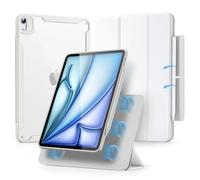 ESR Coque pour iPad Air 11 Pouces M4/M3/M2 (2026/2025/2024), iPad Air 5e/4e(2022/2020), Couverture Magnétique Amovible, Mode Portrait/Paysage, Support Pencil Pro/USB-C, Série Rebound 360, Blanc