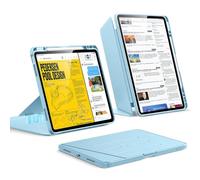 ESR Coque pour iPad Air 13 Pouces M4/M3/M2(2026/2025/2024), Couverture de Support Vertical, Angles de Support Multiples, Coque Ultra-Stable pour iPad Air 13 avec Porte-Stylet,Série Flip, Bleu Ciel
