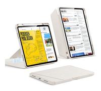 ESR Coque pour iPad Air 13 Pouces M4/M3/M2, Lumière Stellaire | Couverture de Support Vertical, Angles de Support Multiples, Coque Ultra-Stable avec Porte-Stylet,Série Flip