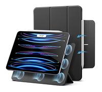 ESR Coque pour iPad Pro 11 Pouces (2022/2021/2020, 4e/3e/2e Génération), Protection avec Fixation Magnétique, Support à Deux Positions, Support pour Pencil, Veille/réveil Auto, Coque Rebound, Noir