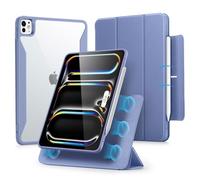 ESR Coque pour iPad Pro 11 Pouces M5/M4 (2025/2024) avec Porte-Crayon, Couverture Magnétique Amovible, Mode Portrait/Paysage, Support Pencil Pro/USB-C, Série Rebound 360, Violet