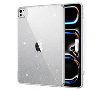 ESR Coque pour iPad Pro 13 Pouces M4 (2024), Fine et légère, Protection Contre Les Chocs et Les Chutes, Anti Jaunissement, Dos Rigide, Support Pencil Pro/USB-C,Série Classic, Paillettes Transparent
