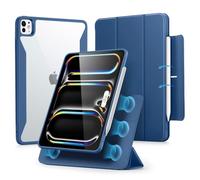 ESR Coque pour iPad Pro 13 Pouces M4 (2024) avec Porte-Crayon, Couverture Magnétique Amovible, Mode Portrait/Paysage,Support Vertical,Support Pencil Pro/USB-C,Série Rebound 360, Bleu
