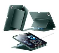 ESR Coque pour iPad Pro 13 Pouces M5/M4 (2025/2024), Support Vertical, Multi-Angles, Ultra-Stable pour iPad Pro 13 2025/2024 avec Porte-Stylet, Série Flip, Vert