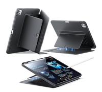 ESR Coque pour iPad Pro 13 Pouces M5/M4 (2025/2024), Support Vertical, Multi-Angles, Ultra-Stable pour iPad Pro 13 2025/2024 avec Porte-Stylet, Série Flip, Noir