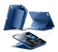 ESR Coque pour iPad Pro 13 Pouces M5/M4 (2025/2024), Support Vertical, Multi-Angles, Ultra-Stable pour iPad Pro 13 2025/2024 avec Porte-Stylet, Série Flip, Bleu