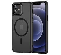 ESR Coque pour iPhone 12 et iPhone 12 Pro Compatible avec MagSafe, Hybrid Coque pour iPhone 12/12 Pro avec HaloLock, Dos Rayure Résistible, Cadre Solide et Agrippant, Noir