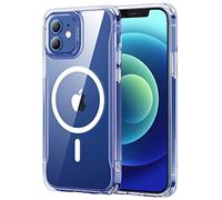 ESR Coque pour iPhone 12 et iPhone 12 Pro Compatible avec MagSafe, Hybrid Coque pour iPhone 12/12 Pro avec HaloLock, Dos Rayure Résistible, Cadre Solide et Agrippant, Transparent