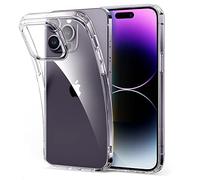 ESR Coque pour iPhone 14 Pro, Coque Antichoc Silicone TPU Souple, Résistante au Jaunissement, Case Transparente pour iPhone14 Pro, Série Project Zero, Transparente