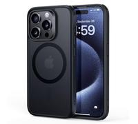 ESR Coque pour iPhone 15 Pro Max, Compatible avec MagSafe, Protection Antichoc Militaire, Anti-jaunissement, Dos Antirayures, Coque Magnétique pour iPhone 15 Pro Max, Série Classic, Noir Givré