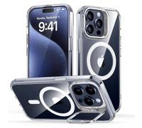 ESR Coque pour iPhone 15 Pro Max Support Flex Magnétique, Transparente