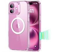 ESR Coque pour iPhone 16 avec Commande de la Caméra, Compatible MagSafe, Protection Anti-Choc de qualité Militaire, Hybride Classique (HaloLock), Transparente