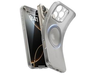ESR Coque pour iPhone 16 Pro, Commande de l’Appareil Photo, Compatible avec MagSafe, Protection de Caméra, Anti Jaunissement et Anti Rayures, Coque Magnétique pour iPhone 16 Pro, Gris Givré