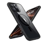ESR Coque pour iPhone 16 Pro Max avec Verre Trempé, Coque Mate Translucide avec Protecteur D'écran, Compatible avec MagSafe, Protection de Qualité Militaire, Série Classic, Noir Givré