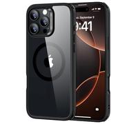 ESR Coque pour iPhone 16 Pro Max, Compatible avec MagSafe, Protection Antichoc de Qualité Militaire, Coque de Téléphone Magnétique pour iPhone 16 Pro Max, Coque Hybride Classic, Noir Transparente