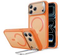 ESR Coque pour iPhone 17 Pro Max, Protection Commande de la Caméra, Compatible avec MagSafe, Protection Antichute de Qualité Militaire, Support Stash, Série Classic，Orange Givré
