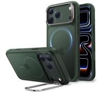 ESR Coque pour iPhone 17 Pro Max, Protection Commande de la Caméra, Compatible avec MagSafe, Protection Antichute de Qualité Militaire, Support Stash, Série Classic，Vert Givré