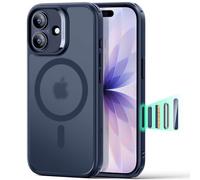 ESR Coque pour iPhone 17, Protection Commande de la Caméra, Compatible avec MagSafe, Protection Antichute de Qualité Militaire, Coins Air Guard Absorbant Les Chocs, Série Hybride，Bleu Givré