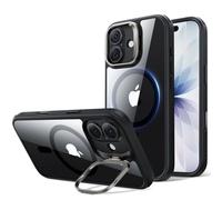 ESR Coque pour iPhone 17 Support Flex Magnétique, Noir Transparente
