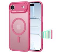 ESR Coque pour iPhone Air, Protection Commande de la Caméra, Compatible avec MagSafe,Coque pour iPhone 17 Air, Protection Antichute de Qualité Militaire, Absorbant Les Chocs, Rose Givré