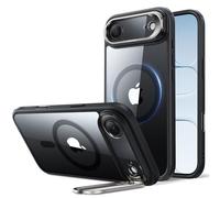 ESR Coque pour iPhone Air, Protection Commande de la Caméra, Compatible avec MagSafe, Coque pour iPhone 17 Air,Protection Antichute de Qualité Militaire, Support Stash,Série Classic, Noir Transparent