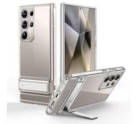 ESR Coque pour Samsung Galaxy S24 Ultra avec Béquille 3 Modes, Transparente | Charge sans Fil, Protection Militaire contre les Chutes, Mince