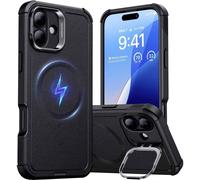 ESR Cyber Tough HaloLock Case + Stash Stand Coque arrière Apple iPhone 16 Plus noir compatible avec MagSafe 1A7640102