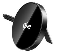 ESR for Magsafe Chargeur sans fil certifié Qi2 15 W avec support pour iPhone 16/16 Pro/16 Pro Max/15/14/13, AirPods 4/3/2 Pro, station de charge inductive avec câble A/C de 1,5 m, noir