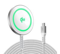 ESR HaloLock Qi2 Chargeur sans fil (Pad), chargeur Magsafe 15 W Qi2 pour iPhone, tapis de charge sans fil pour iPhone 15/14/13/12, Airpods Pro, tapis de charge magnétique puissant avec câble de type