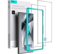 ESR Lot de 2 de Protecteurs D'écran pour Samsung Galaxy S24 Ultra, Verre Trempé avec Cadre D'installation Facile pour Samsung Galaxy S24 Ultra, Protection Militaire, Ultra Résistante, Anti Rayures
