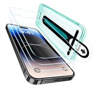 ESR Lot de 3 Verre Trempé pour iPhone 14 Pro Max, Plateau FlawlessFit