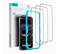 ESR Lot de 3 Verre Trempé pour iPhone 17 Pro Max, Cadre d'alignement