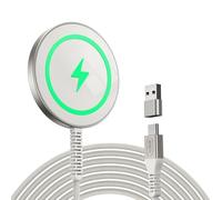 ESR Mini Chargeur sans Fil HaloLock, Chargeur Compatible avec MagSafe, Chargeur Compatible avec Les Séries iPhone 17/16/15/15 Plus/15 Pro/15 Pro Max/14/13/12, Fixation Magnétique Puissante, Bleu