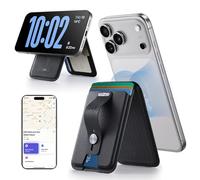 ESR Porte Carte pour MagSafe (HaloLock), Blocage RFID, Porte-Cartes Geo avec Support Réglables pour iPhone avec Tracker Localiser, Compatible avec MagSafe, pour iPhone Série 17/16/15/14/13/12, Noir