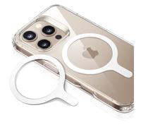 ESR pour Anneau Compatible avec MagSafe, Lot de 2 Anneaux Métalliques Autocollant Telephone Universel, pour iPhone Air/17/16/16e/15/14/13/12/11, Google Pixel 10, Galaxy S24/S23 et Plus, Blanc