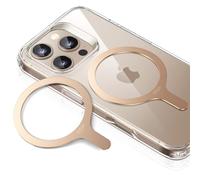 ESR pour Anneau Magnétique Compatible avec MagSafe, Lot de 2 Anneaux Métalliques Autocollant Telephone Universel, pour iPhone 16/16e/15/14/13/12/11/X, Galaxy S24/S23/S22/S21 et plus, Titane du désert