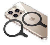 ESR Anneau Magnétique 360, Lot de 2 Autocollant Compatible avec MagSafe, Kit de Conversion Universel pour iPhone Séries 16/16e/15/14/13/12/11/X, Samsung Galaxy S24/S23/S22/S21/S20/S10, Noir