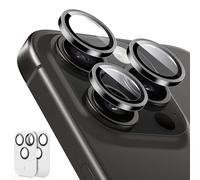 ESR Protection Caméra pour iPhone 15 Pro/15 Pro Max, Lot de 2, Noir