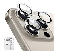 ESR Protection Caméra pour iPhone 15 Pro/15 Pro Max, Lot de 2, Transparent