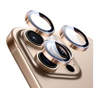 ESR Protection Objectif Caméra pour iPhone 16 Pro Max/16 Pro/15 Pro Max/15 Pro/14 Pro Max/14 Pro, Protecteurs Individuels HD Robustes, Anti Rayures, Ultra-fin, Série Armorite, 1 Pack, Jaune