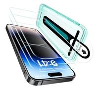 ESR Set de Protecteurs D’écran pour iPhone 14 Pro Max Armorite, Verre Trempé Ultra Résistant, cadre d'installation Facile, Lot de 3 avec 1 jeu de Protections D'objectif Individuelles