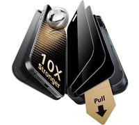 ESR Verre trempé Anti-espion Corning™ pour iPhone 17/iPhone 16 Pro, Protections D'écran de qualité Militaire, dureté Armorite 9H+, Incassable et Durable avec Plateau UltraFit, Lot de 3